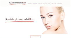 Desktop Screenshot of amandakliniken.se
