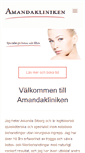 Mobile Screenshot of amandakliniken.se