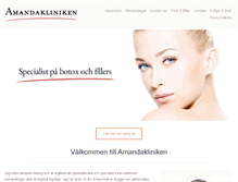 Tablet Screenshot of amandakliniken.se
